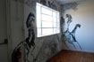 Water based pigment ink on wall